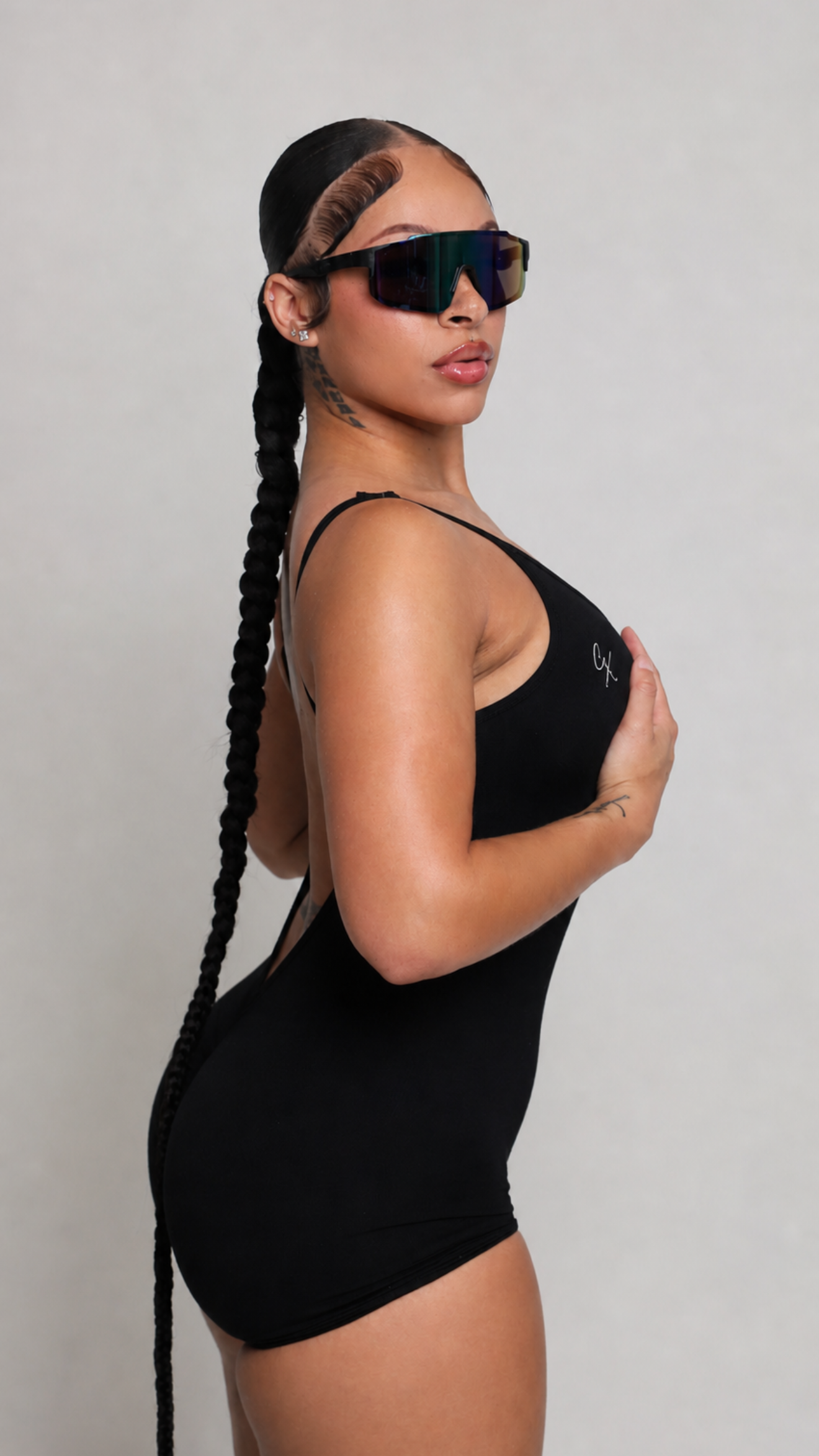 CX Open Back Romper - Black